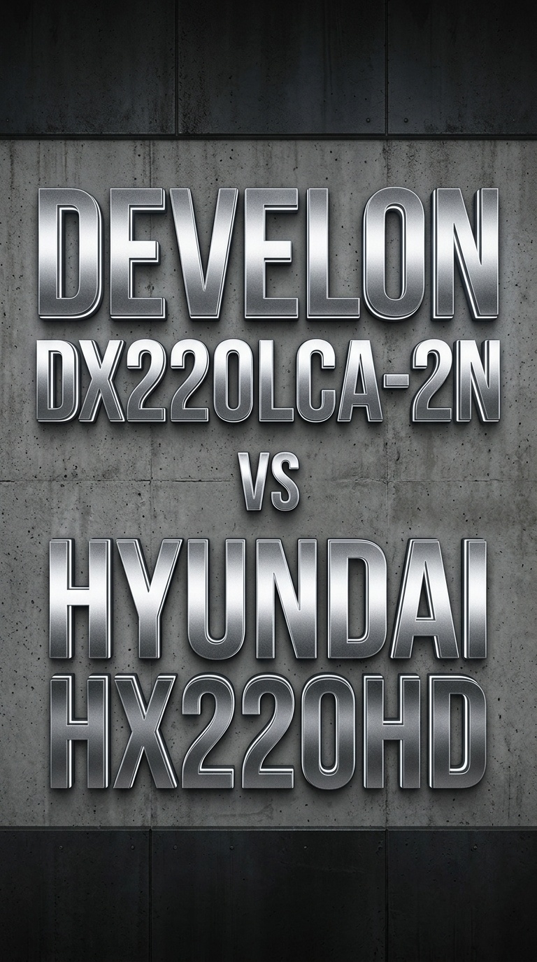 Develon DX220LCA-2N vs Hyundai HX220HD